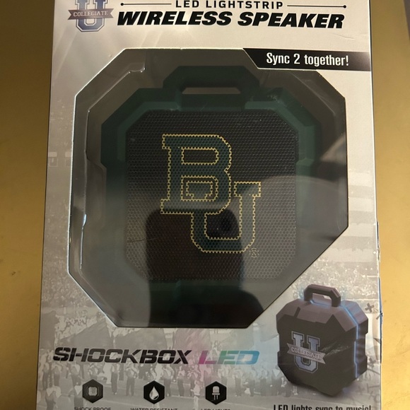 Baylor University ShockBox LED Wireless Bluetooth Speaker - NWT - Picture 1 of 5